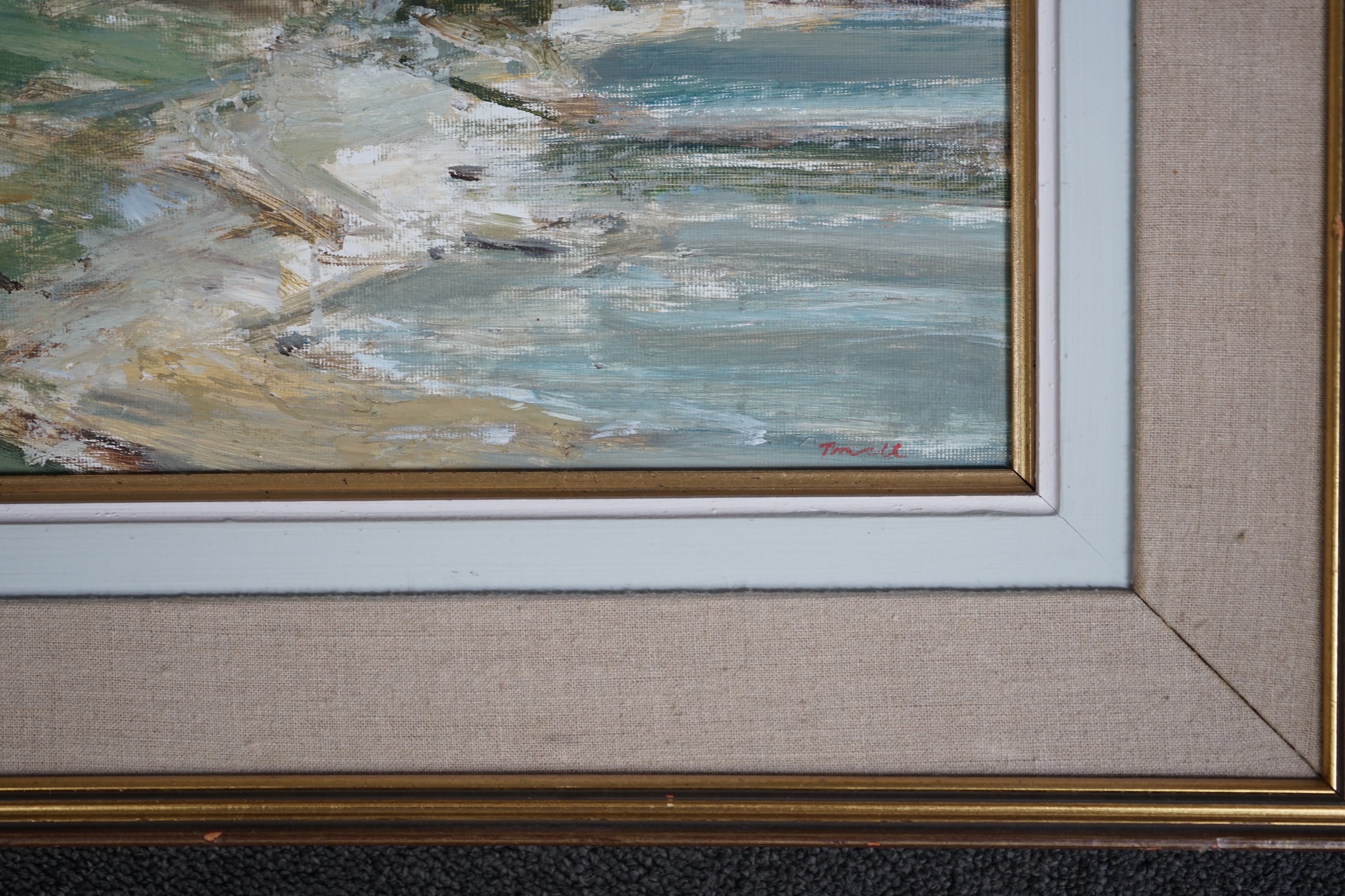E. J. L. Trowell, oil on board, 'From Beacon Hill', 37 x 46cm. Condition - good